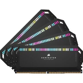 CORSAIR DOMINATOR PLATINUM RGB DDR5 RAM 64GB (2x32GB) 6600MHz CL32 Intel XMP iCUE Compatible Computer Memory - Black (CMT64GX5M2B6600C32) in Kuwait
