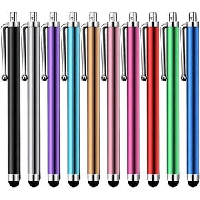 10 Pcs Stylus Pens for Touch Screens, Universal Capacitive Stylus Touch Screen Pens Compatible with iPad iPhone Samsung Kindle Tough Tablet Laptop and Other Smart Devices (10 Colors) in Kuwait