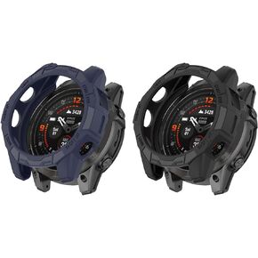 Protective Case for Garmin Fenix 7X/Fenix 7X Pro/EPIX Pro 51mm Case Cover Bumper Shell TPU Anti-Scratch Frame for Garmin EPIX Pro 51mm/Fenix 7X/Fenix 7X Pro Smart Watch Accessories (4 Pack)