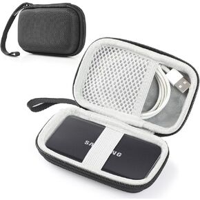 GeeRic Hard Carrying Case Compatible with Samsung T7/ T7 Touch, Portable SSD Hard Carrying Case, Hard EVA Shockproof Storage Travel Organizer, External Solid State Drives-Black in Kuwait