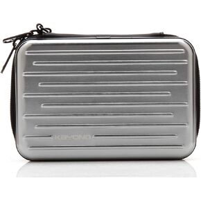 Anti-Shock Silver Aluminium Carry Travel Protective Storage Case Bag for 2.5" Inch Portable External Hard Drive HDD USB 2.0/3.0 (Black) in Kuwait