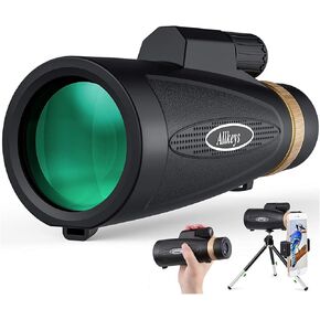 Allkeys 16x55 HD Monocular Telescope for Adults Kids, Waterproof Monocular with Quick Smartphone Holder,Day & Low Night Vision,BAK4 Prism FMC Lens for Stargazing Wildlife Bird Watching Travling in Kuwait