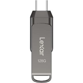 محرك فلاش Lexar 256GB JumpDrive Dual Drive D400 USB 3.1 Type-C وType-A، قراءة تصل إلى 130 ميجابايت/ثانية (LJDD400256G-BNQNU) in Kuwait