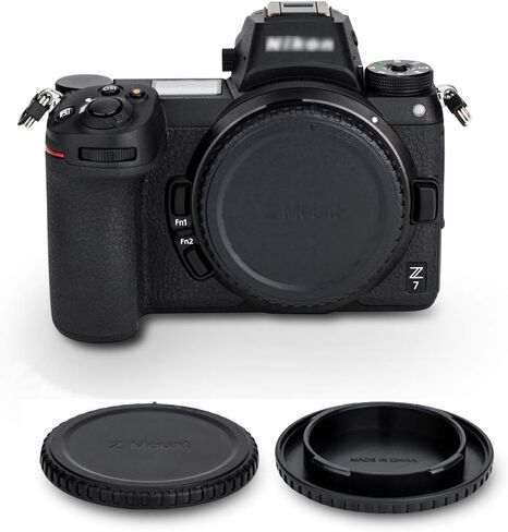 JJC 2-Pack Nikon Z Mount Rear Lens Cap & Body Cap for Nikon Z50 Z30 Z7 Z6 | Replaces Nikon LF-N1 Lens Cap & BF-N1 Body Cap, for Nikon ZR Z30 Z50 II Z5 II Z6 III II Z7 II Z8 Z9 Z fc Zf, Dustproof, ABS in Saudi Arabia