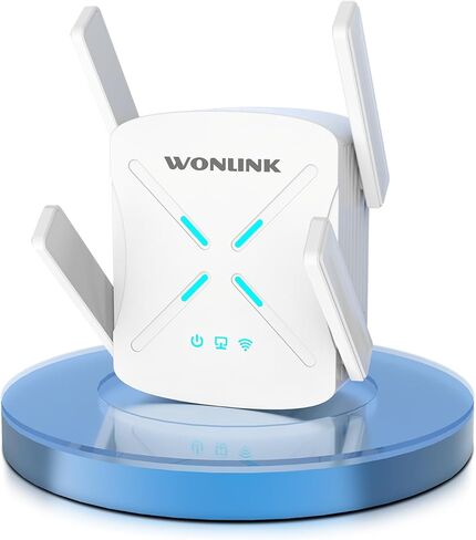 معزز إشارة WONLINK WiFi 6 للمنزل، معزز WiFi ومضخم إشارة مع منفذ جيجابت إيثرنت، مكرر نطاق WiFi مزدوج النطاق، إعداد بنقرة واحدة، 5 جيجا هرتز و2.4 جيجا هرتز، سرعة 1.8 جيجابت/ثانية in Kuwait