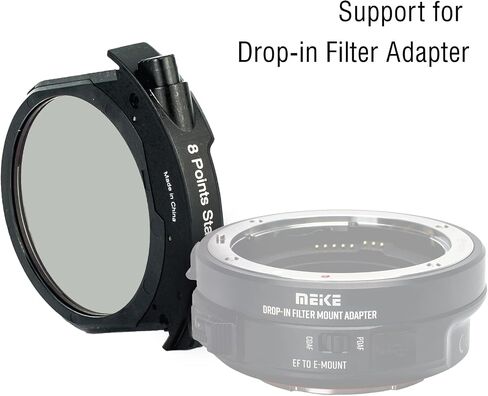مرشح Meike MK-EFTR-8PS ذو 8 نقاط ستار منسدل لسلسلة محول تركيب مرشح Canon وMeike Drop-in in Saudi Arabia