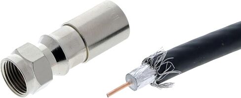 موصل ضغط RTQ RG-6 RTQ 92-650 من شركة أيديال (عبوة من 50 قطعة) in Saudi Arabia
