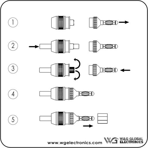 WGGE WG-008 24K Gold-Plated Safety Banana Plugs, 12 Pairs, 24 Plugs in Kuwait