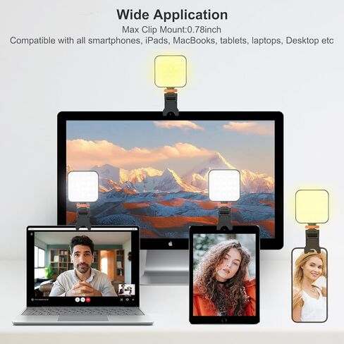 VRIG FD54 LED مصباح فيديو على الكاميرا، مصابيح كاميرا LED صغيرة قابلة لإعادة الشحن 2000 مللي أمبير في الساعة، CRI95+ قابلة للتعتيم 2500-7500K إضاءة فائقة السطوع للصور والفيديو in Kuwait