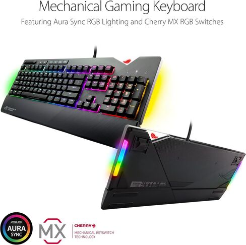 لوحة مفاتيح ميكانيكية للألعاب ASUS ROG Strix Flare Pnk (Cherry MX Red) إصدار محدود ولوحة ماوس ألعاب ممتدة إصدار محدود من ROG Sheath PNK، خفيفة ومحمولة وماوس ألعاب بصري، وردي in Saudi Arabia