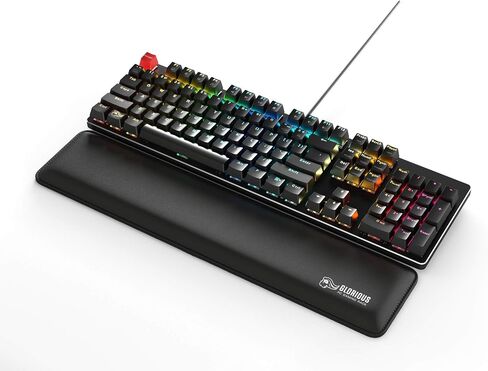 Glorious Gaming Wrist Pad/Rest - Slim TENKEYLESS - Black - Mechanical Keyboards,Stitched Edges,Ergonomic | 14x4 inches | 0.7in/17mm Thick (GSW-87) Slim TENKEYLESS (Black) in Kuwait