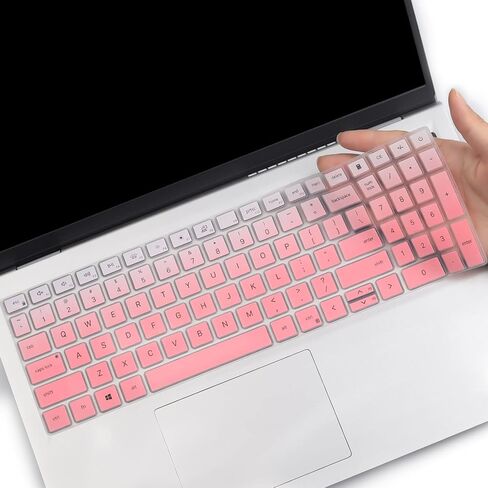 غطاء لوحة مفاتيح لجهاز Dell Inspiron 15.6 بوصة 15 3000 5000 7000 3510 3511 3515 3525 3530 3535 5510 5515 5518 7510، Inspiron 16 7610، Vostro 15 3510 5510 5515، Latitude 3520 ، (لا يناسب Dell G5 G15) -أسود in Kuwait