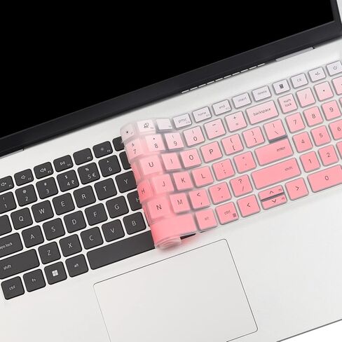 غطاء لوحة مفاتيح لجهاز Dell Inspiron 15.6 بوصة 15 3000 5000 7000 3510 3511 3515 3525 3530 3535 5510 5515 5518 7510، Inspiron 16 7610، Vostro 15 3510 5510 5515، Latitude 3520 ، (لا يناسب Dell G5 G15) -أسود in Kuwait