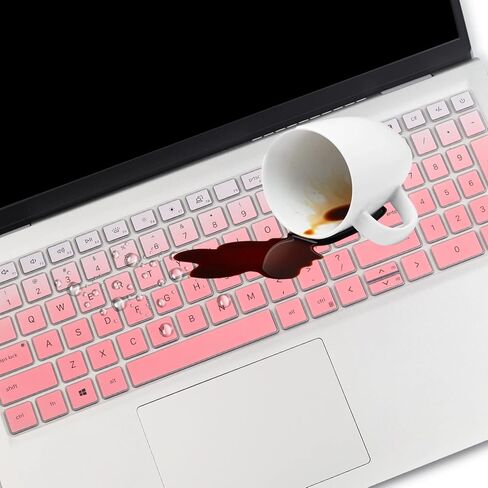 غطاء لوحة مفاتيح لجهاز Dell Inspiron 15.6 بوصة 15 3000 5000 7000 3510 3511 3515 3525 3530 3535 5510 5515 5518 7510، Inspiron 16 7610، Vostro 15 3510 5510 5515، Latitude 3520 ، (لا يناسب Dell G5 G15) -أسود in Kuwait