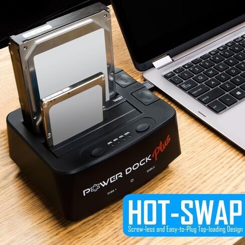 Kingwin USB 3.0 Hard Drive Docking Station for 2.5" & 3.5" SATA HDD/SSD, Hot Swap, Tool-Free, UASP Support, 5Gbps High-Speed Transfer, PC Laptop Backup & Storage. in Kuwait