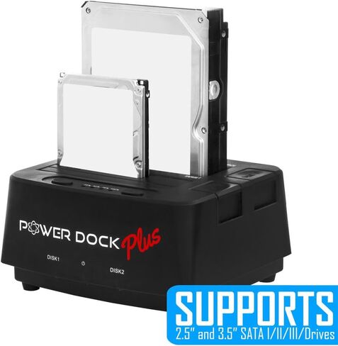 Kingwin USB 3.0 Hard Drive Docking Station for 2.5" & 3.5" SATA HDD/SSD, Hot Swap, Tool-Free, UASP Support, 5Gbps High-Speed Transfer, PC Laptop Backup & Storage. in Kuwait