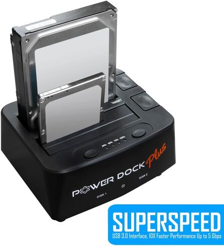 Kingwin USB 3.0 Hard Drive Docking Station for 2.5" & 3.5" SATA HDD/SSD, Hot Swap, Tool-Free, UASP Support, 5Gbps High-Speed Transfer, PC Laptop Backup & Storage. in Kuwait