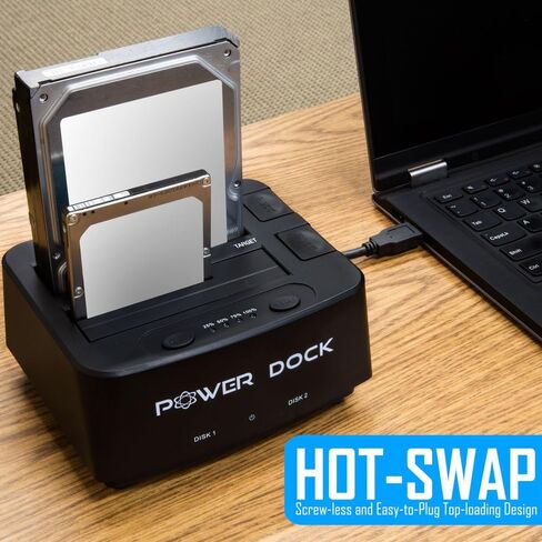 كينج وين قاعدة توصيل القرص الصلب بمنفذ USB 3.0 الى ساتا/SSD مع وظيفة استنساخ بدون اتصال متوافق مع قرص صلب ساتا 2.5 انش/3.5 انش (ساتا I/II/III). تصميم خالٍ من الأدوات، يدعم محركات 2x8TB وUASP in Kuwait