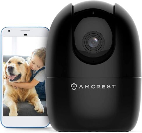 Amcrest 1080P WiFi Camera Indoor, Nanny Cam, Dog Camera, Sound & Baby Monitor, Human & Pet Detection, Motion-Tracking, 2.4Ghz Only, Pan/Tilt Wireless IP Camera, Night Vision, Smart Home ASH21-B in Saudi Arabia