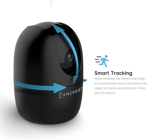 Amcrest 1080P WiFi Camera Indoor, Nanny Cam, Dog Camera, Sound & Baby Monitor, Human & Pet Detection, Motion-Tracking, 2.4Ghz Only, Pan/Tilt Wireless IP Camera, Night Vision, Smart Home ASH21-B in Saudi Arabia