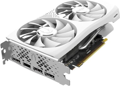 ZOTAC Gaming GeForce RTX 4060 8GB Twin Edge OC White Edition DLSS 3 8GB GDDR6 128-bit 17 Gbps PCIE 4.0 Compact Gaming Graphics Card, ZT-D40600Q-10M in Saudi Arabia