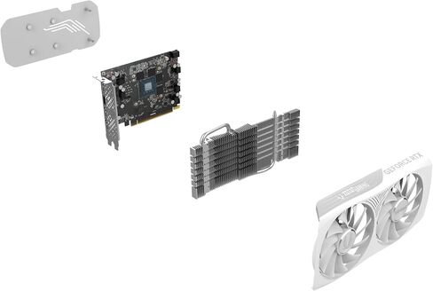 ZOTAC Gaming GeForce RTX 4060 8GB Twin Edge OC White Edition DLSS 3 8GB GDDR6 128-bit 17 Gbps PCIE 4.0 Compact Gaming Graphics Card, ZT-D40600Q-10M in Saudi Arabia