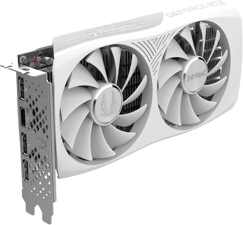 ZOTAC Gaming GeForce RTX 4060 8GB Twin Edge OC White Edition DLSS 3 8GB GDDR6 128-bit 17 Gbps PCIE 4.0 Compact Gaming Graphics Card, ZT-D40600Q-10M in Saudi Arabia