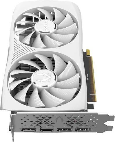 ZOTAC Gaming GeForce RTX 4060 8GB Twin Edge OC White Edition DLSS 3 8GB GDDR6 128-bit 17 Gbps PCIE 4.0 Compact Gaming Graphics Card, ZT-D40600Q-10M in Saudi Arabia