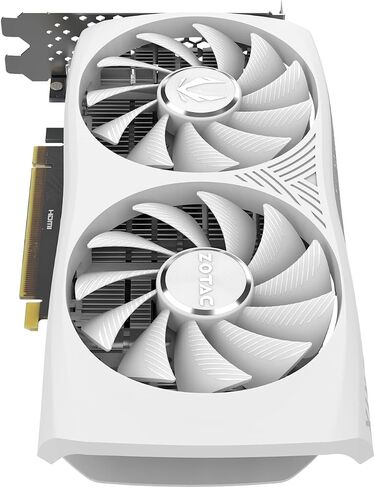 ZOTAC Gaming GeForce RTX 4060 8GB Twin Edge OC White Edition DLSS 3 8GB GDDR6 128-bit 17 Gbps PCIE 4.0 Compact Gaming Graphics Card, ZT-D40600Q-10M in Saudi Arabia