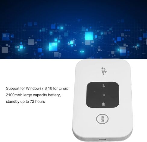 جهاز توجيه مودم 4G LTE غير مقفل H5577 مع فتحة لبطاقة SIM، جهاز واي فاي عالي السرعة 150 ميجابت في الثانية، نقطة اتصال متنقلة صغيرة واي فاي للسفر والعطلات والتخييم in Saudi Arabia