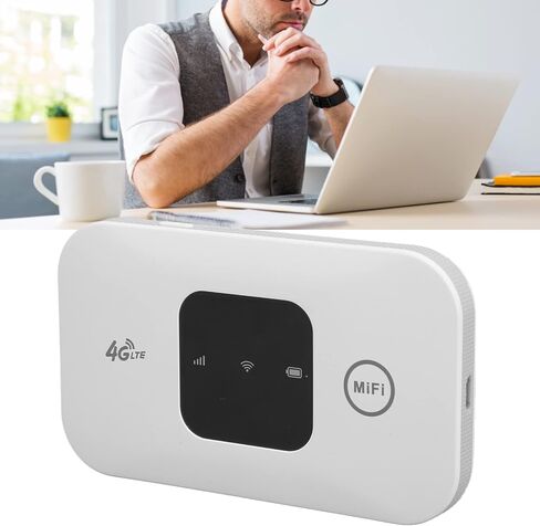 جهاز توجيه مودم 4G LTE غير مقفل H5577 مع فتحة لبطاقة SIM، جهاز واي فاي عالي السرعة 150 ميجابت في الثانية، نقطة اتصال متنقلة صغيرة واي فاي للسفر والعطلات والتخييم in Saudi Arabia