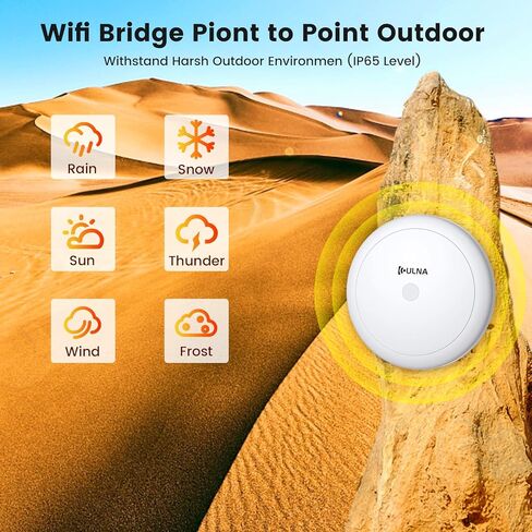 Wireless Bridge Point to Point Outdoor, Gigabit 5.8G WiFi Bridge Kit CPE988 – 5KM/3.1Miles Long Range Point to Point Wireless Bridge, P2P/P2MP, 24V POE 433Mbps Preconfigured Wireless Internet Bridge in Kuwait