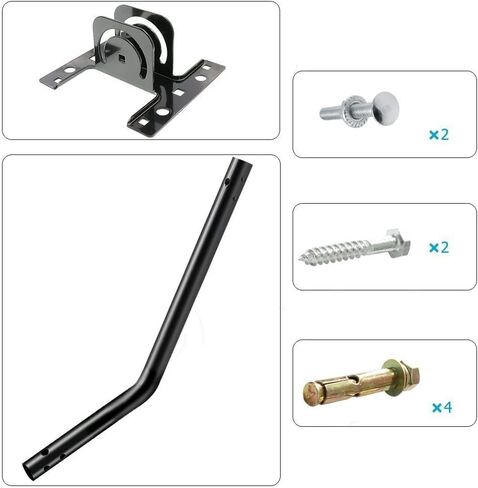 جبل الهوائي، العلية قابل للتعديل الطقس دليل على التلفزيون في الهواء الطلق هوائي تركيب القطب بين قوسين جبل العالمي - سهلة التركيب، قوس التثبيت والأجهزة المدرجة in Kuwait