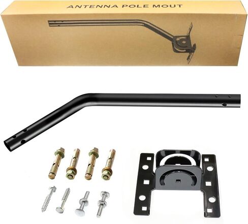 جبل الهوائي، العلية قابل للتعديل الطقس دليل على التلفزيون في الهواء الطلق هوائي تركيب القطب بين قوسين جبل العالمي - سهلة التركيب، قوس التثبيت والأجهزة المدرجة in Kuwait