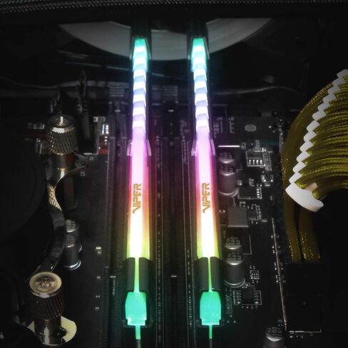 Patriot Viper Steel RGB DDR4 RAM 32GB (2X16GB) 3200MHz CL16 UDIMM Desktop Gaming Memory Kit - PVSR432G320C6K in Saudi Arabia