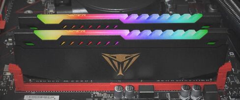 Patriot Viper Steel RGB DDR4 RAM 32GB (2X16GB) 3200MHz CL18 RGB Memory in Saudi Arabia