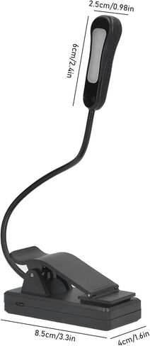 Weohoviy LED كتاب ضوء 3000K6500K 360 درجة خرطوم عالمي شحن USB محمولة ضوء للقراءة لسطح المكتب سرير النوم in Kuwait