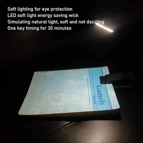 Weohoviy LED كتاب ضوء 3000K6500K 360 درجة خرطوم عالمي شحن USB محمولة ضوء للقراءة لسطح المكتب سرير النوم in Kuwait
