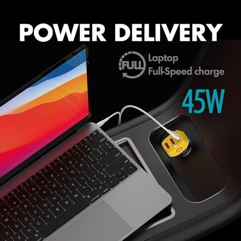 Shell Car Charger USB C, 63W 3 Port iPhone Car Charger Fast Charging,45W PD USB C for iPhone 13 /Pro/Max/Mini, iPad Pro/Air/Mini, MacBook Air/Pro, Google Pixel, Tablets, GPS. in Kuwait