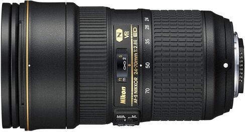 Nikon AF-S FX NIKKOR 24-70mm f/2.8G ED Zoom Lens with Auto Focus for Nikon DSLR Cameras in Saudi Arabia