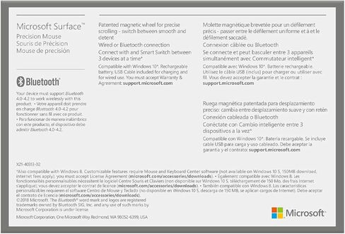 Microsoft FTW-00001 Surface Precision Mouse, Light Grey in Saudi Arabia