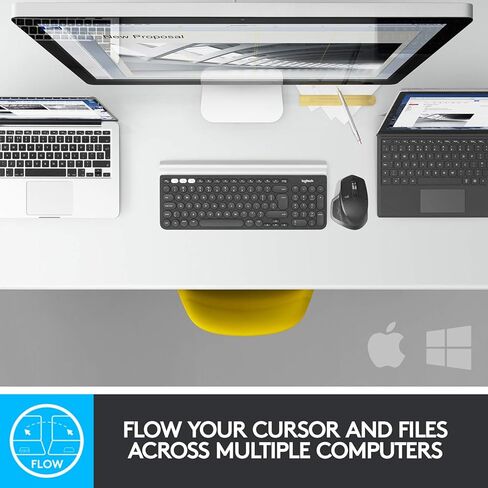 Logitech MX Master 2S Wireless Mouse, Multi-Device, Bluetooth or 2.4GHz Wireless with USB Unifying Receiver, 4000 DPI Any Surface Tracking, 7 Buttons, Fast Rechargeable, Laptop/PC/Mac/iPad - Graphite in Saudi Arabia