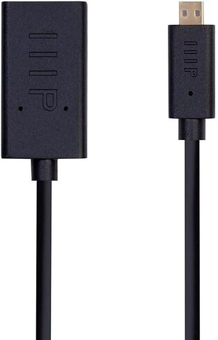 Monoprice 4K Small Diameter High Speed HDMI Female to Micro HDMI Male Passive Cable - 3 Feet - Black | 4K@60Hz, 18Gbps, 36AWG, Compatible with GoPro Hero 7 Black Hero 5 4 6 in Saudi Arabia