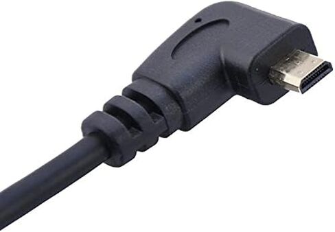 كابل Seadream بزاوية Micro HDMI إلى HDMI 2 حزمة 1.64 قدم 50 سم 90 درجة زاوية مايكرو HDMI ذكر إلى موصل كابل HDMI ذكر (2 حزمة لكل زاوية يمنى وزاوية يسرى) in Kuwait