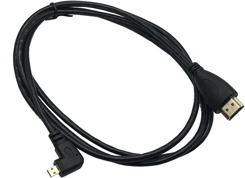 كابل Seadream بزاوية Micro HDMI إلى HDMI 2 حزمة 1.64 قدم 50 سم 90 درجة زاوية مايكرو HDMI ذكر إلى موصل كابل HDMI ذكر (2 حزمة لكل زاوية يمنى وزاوية يسرى) in Kuwait