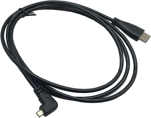 كابل Seadream بزاوية Micro HDMI إلى HDMI 2 حزمة 1.64 قدم 50 سم 90 درجة زاوية مايكرو HDMI ذكر إلى موصل كابل HDMI ذكر (2 حزمة لكل زاوية يمنى وزاوية يسرى) in Kuwait