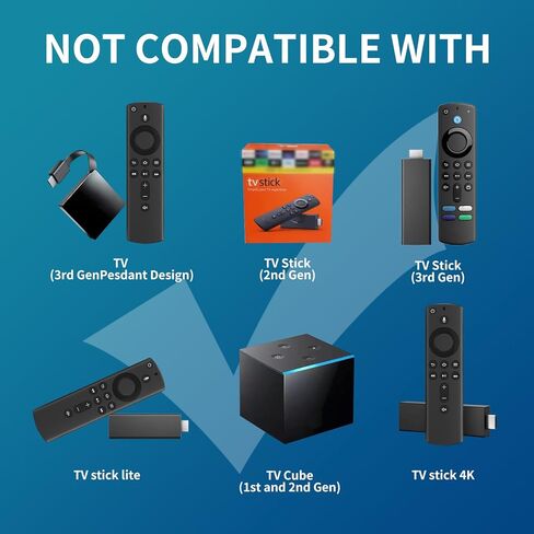 L5B83H (2nd Gen) Voice Replacement Remote Control Fit for Smart TV Stick 2nd Gen, Smart TV Cube 2nd Gen, 1st Gen Smart TV Cube, Smart TV Stick 4K, Smart TV Stick Lite, 3rd Gen Smart TV in Kuwait