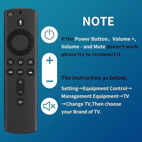 L5B83H (2nd Gen) Voice Replacement Remote Control Fit for Smart TV Stick 2nd Gen, Smart TV Cube 2nd Gen, 1st Gen Smart TV Cube, Smart TV Stick 4K, Smart TV Stick Lite, 3rd Gen Smart TV in Kuwait