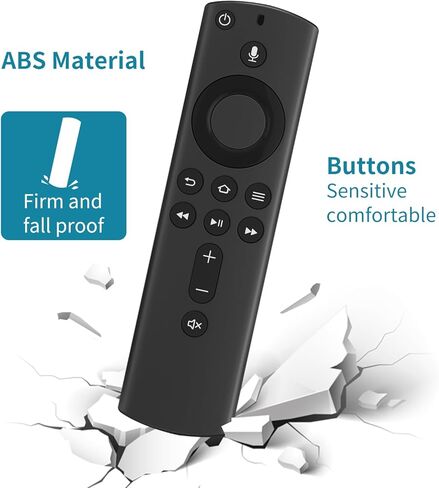 L5B83H (2nd Gen) Voice Replacement Remote Control Fit for Smart TV Stick 2nd Gen, Smart TV Cube 2nd Gen, 1st Gen Smart TV Cube, Smart TV Stick 4K, Smart TV Stick Lite, 3rd Gen Smart TV in Kuwait