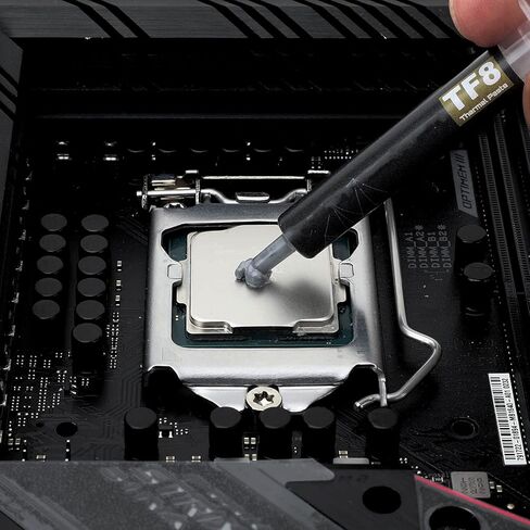 معجون مركب حراري TF8 بقوة 13.8 وات/م ك، أداء عالٍ قائم على الكربون، معجون مبدد حراري لجميع مبردات وحدة المعالجة المركزية، 2 جرام مع أداة in Kuwait